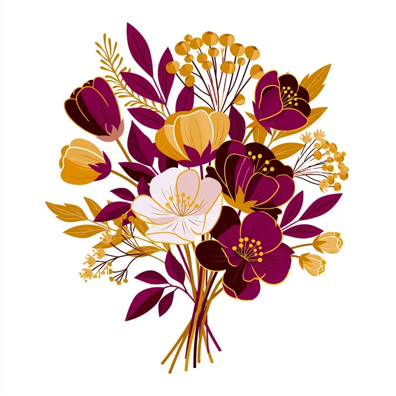 Jewel Tone Birthday Party Clipart Icons