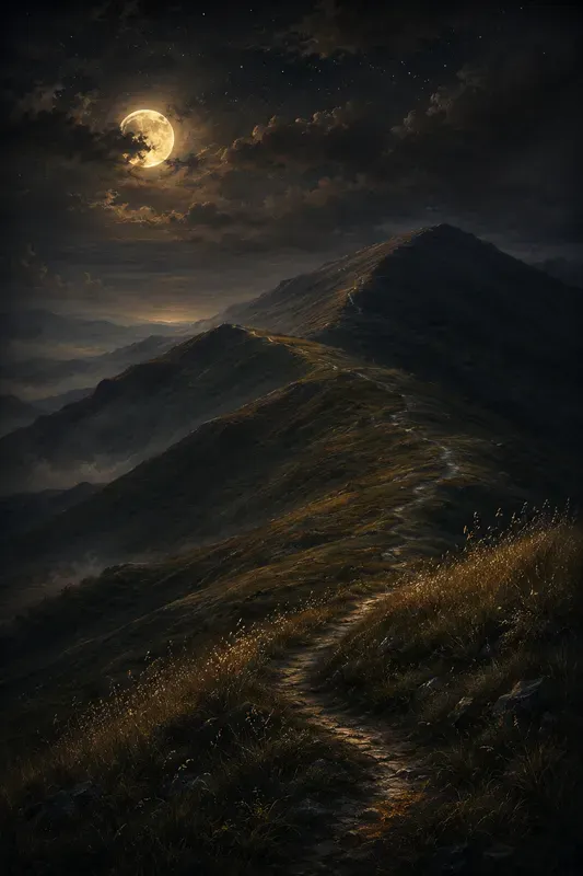 Dream Night Hill Landscapes