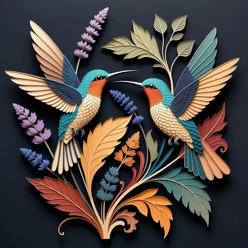 Flora And Fauna Maximalist Illustrations