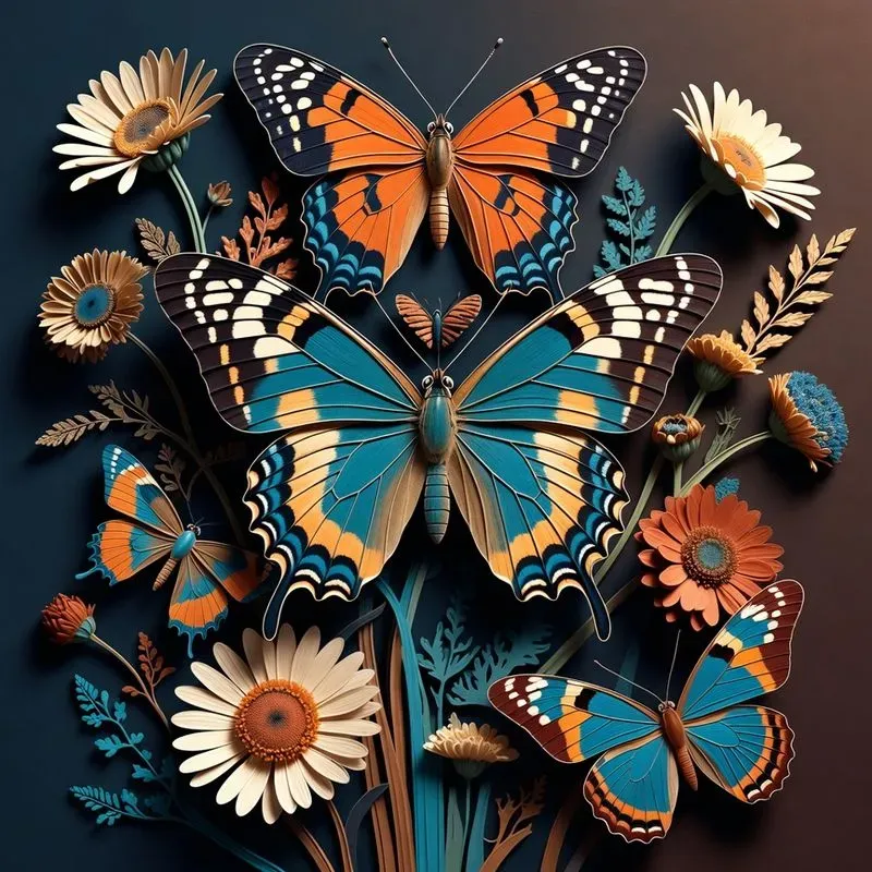 Flora And Fauna Maximalist Illustrations