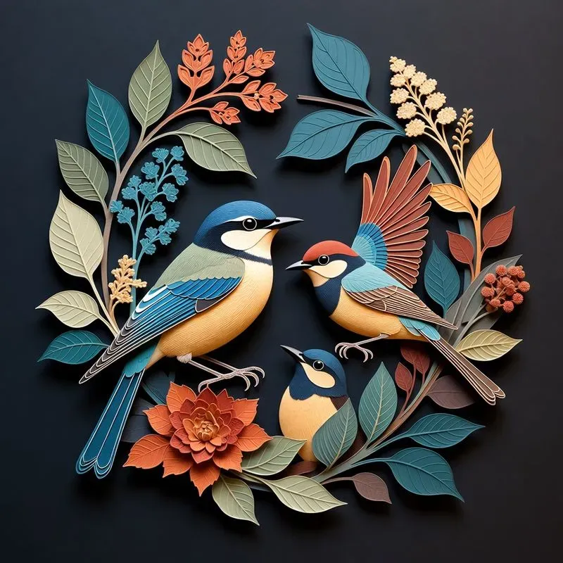 Flora And Fauna Maximalist Illustrations