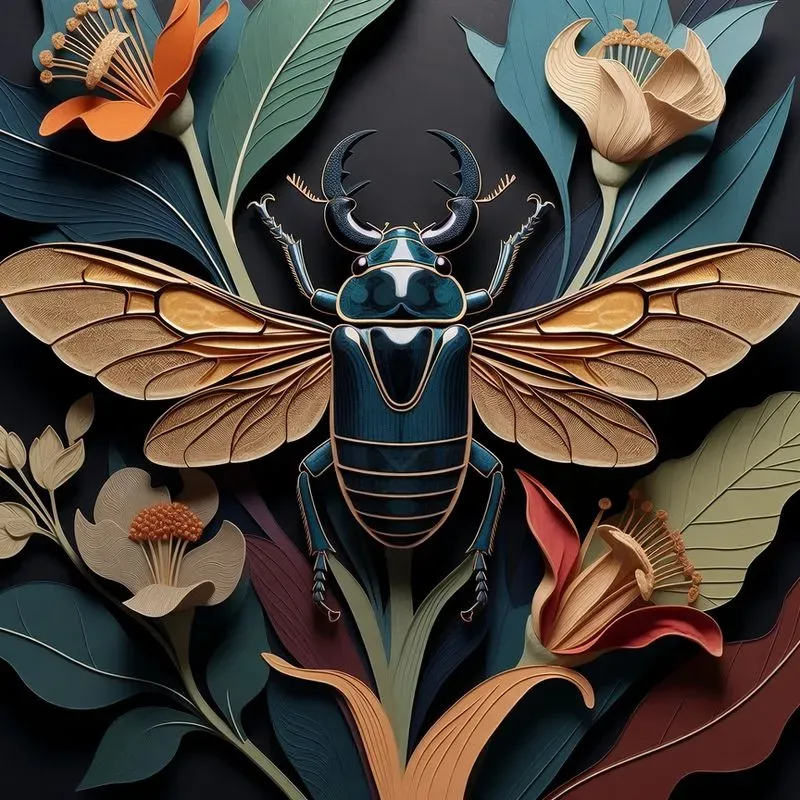 Flora And Fauna Maximalist Illustrations