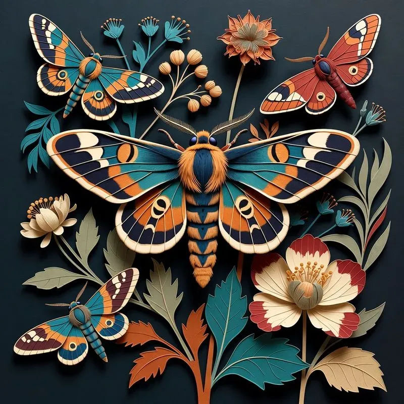 Flora And Fauna Maximalist Illustrations