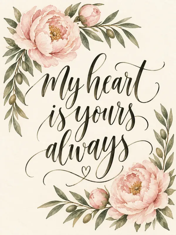 Romantic Wedding Vow Typography Prints