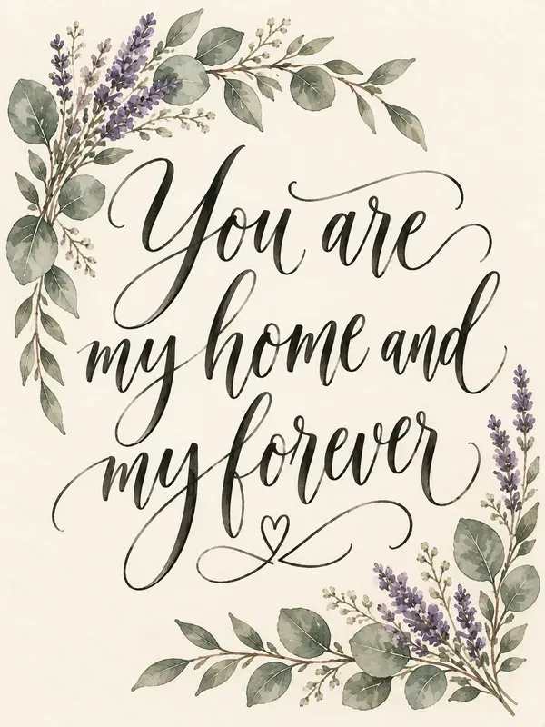 Romantic Wedding Vow Typography Prints