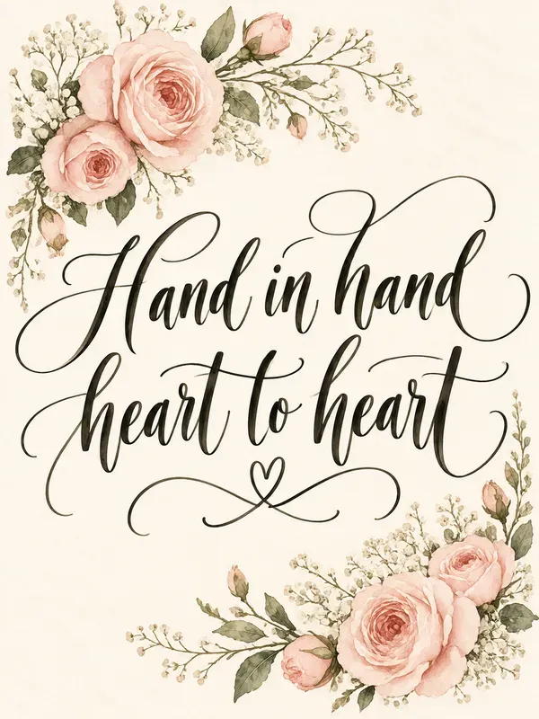 Romantic Wedding Vow Typography Prints