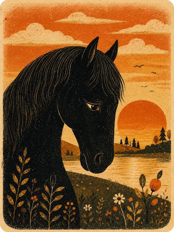 Retro Folk Art Postcards