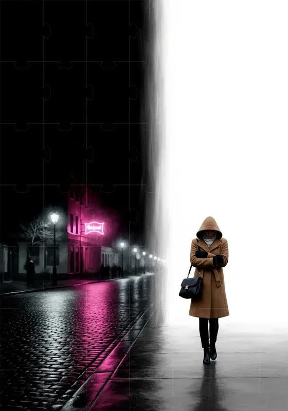 Pink Accent Painterly Scenes