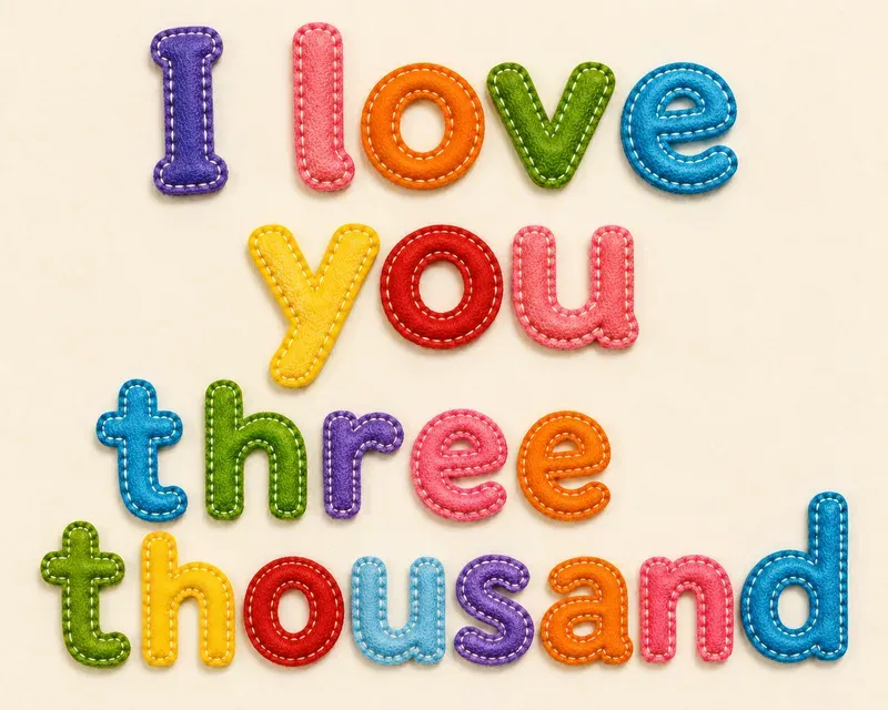 Playful Handmade Felt Art Typographies