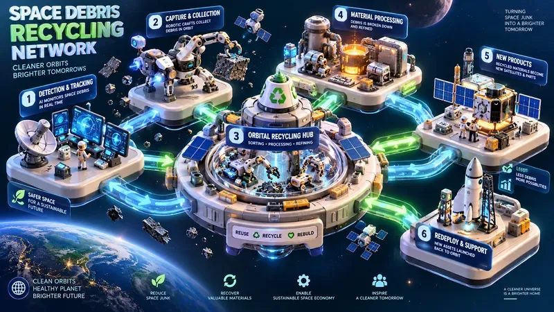 Modern 3D Isometric Ecosystem Flowcharts