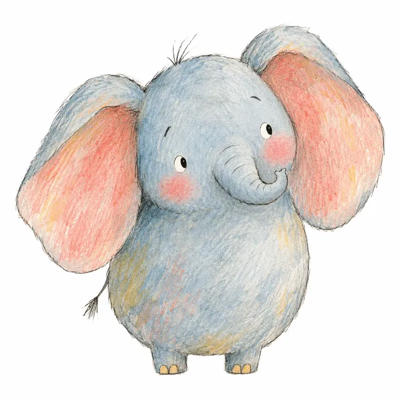 Quirky Ink Watercolor Kids Book Art