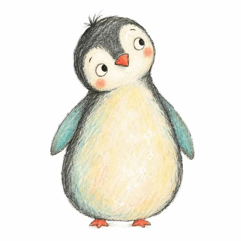Quirky Ink Watercolor Kids Book Art