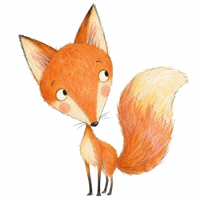 Quirky Ink Watercolor Kids Book Art