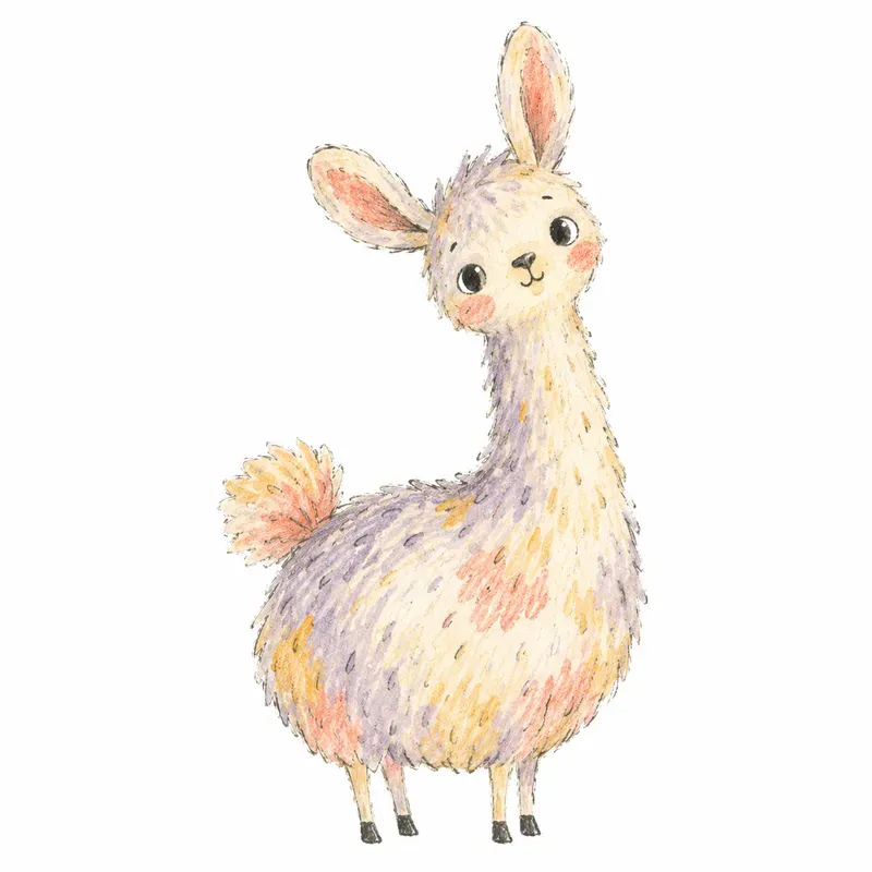 Quirky Ink Watercolor Kids Book Art
