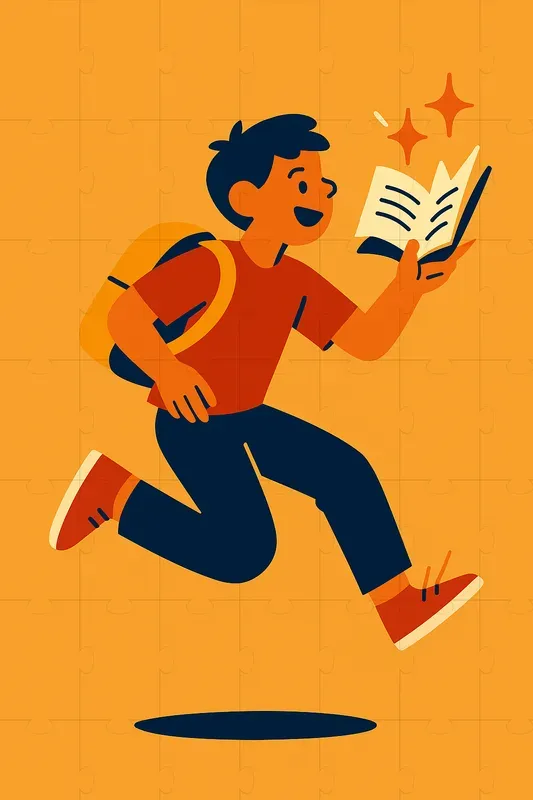 Student Hero Mascots Flat Vector