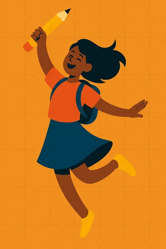 Student Hero Mascots Flat Vector