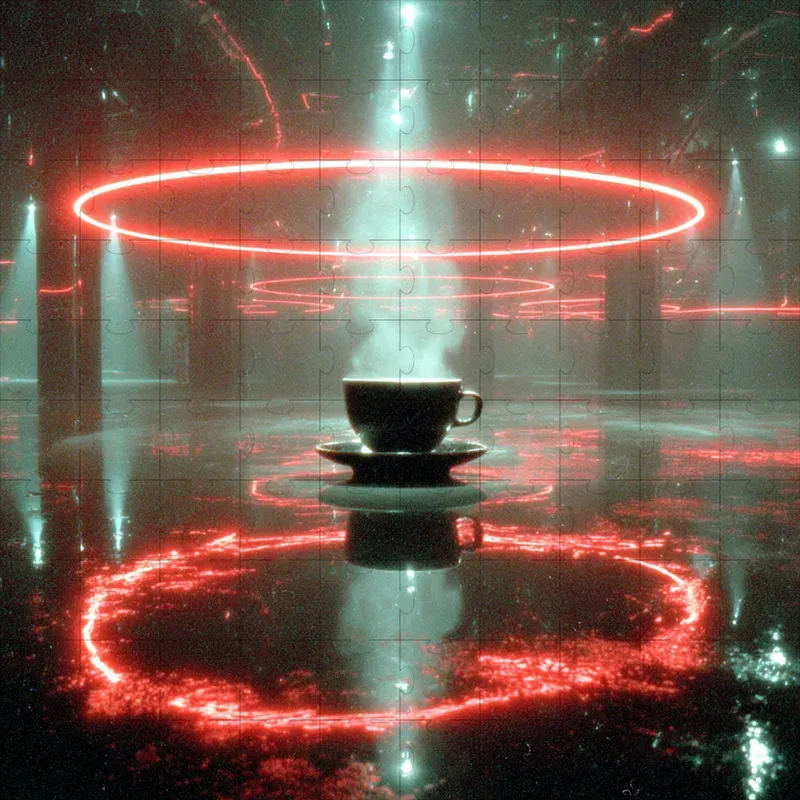 Cinematic Neon Scifi Film Stills