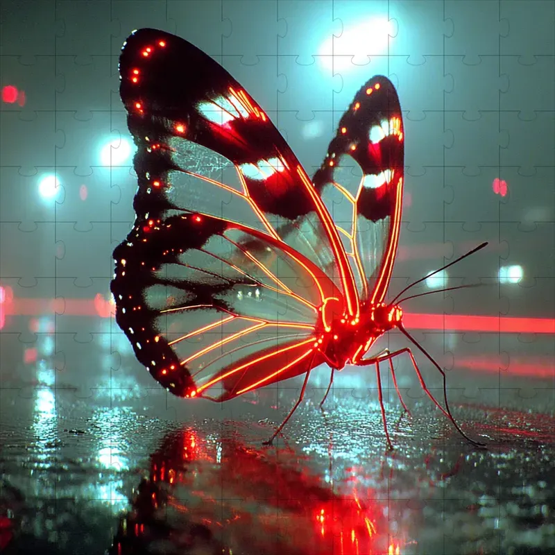 Cinematic Neon Scifi Film Stills