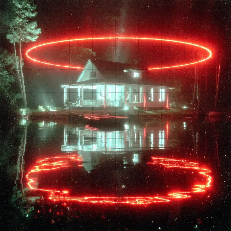 Cinematic Neon Scifi Film Stills