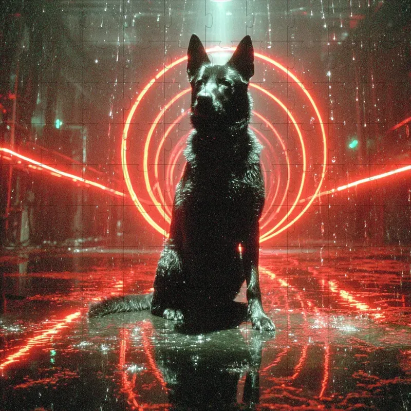 Cinematic Neon Scifi Film Stills