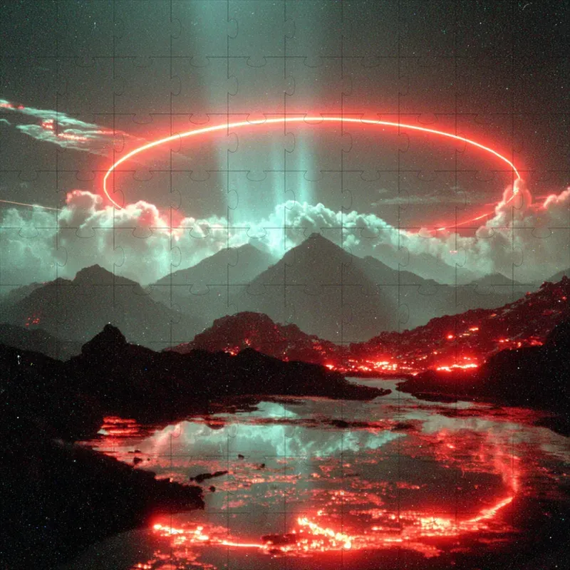 Cinematic Neon Scifi Film Stills