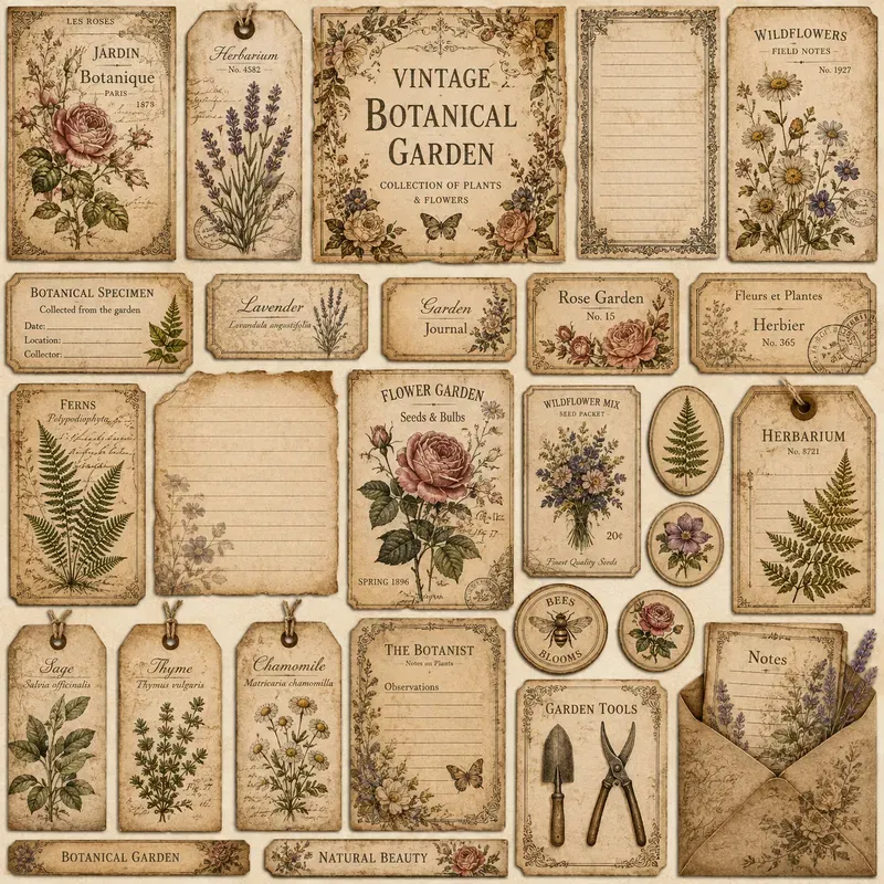 Vintage Ephemera Journal Kits