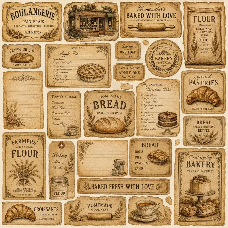 Vintage Ephemera Journal Kits