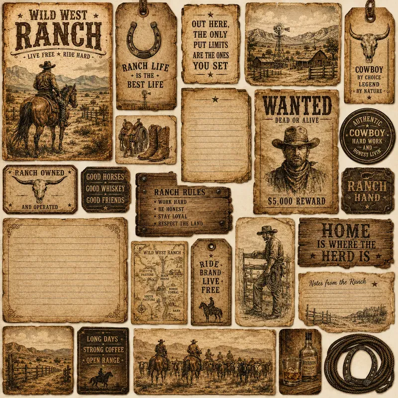 Vintage Ephemera Journal Kits
