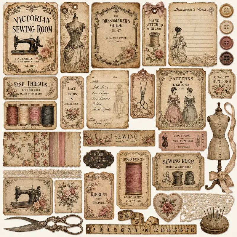 Vintage Ephemera Journal Kits