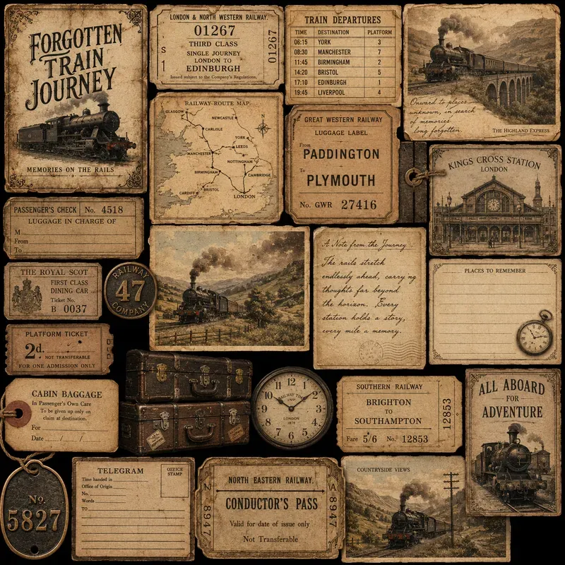 Vintage Ephemera Journal Kits