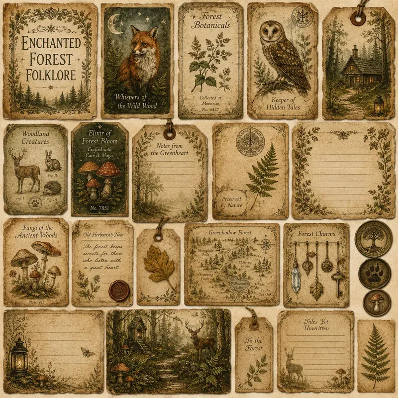Vintage Ephemera Journal Kits