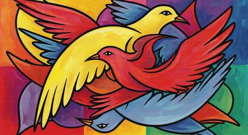 Abstract Cubist Art