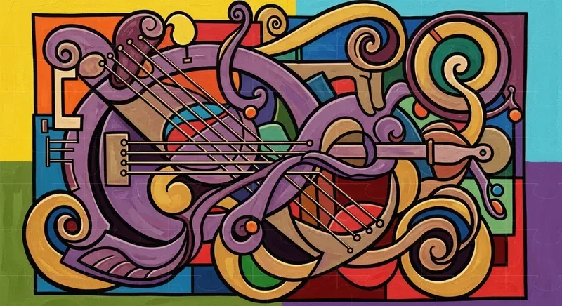 Abstract Cubist Art