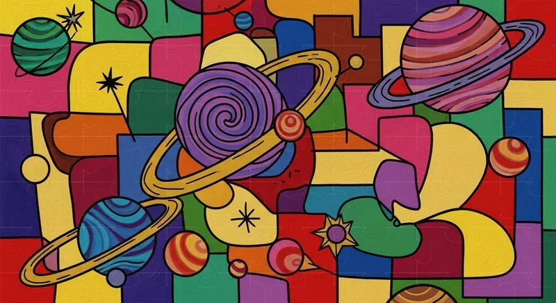 Abstract Cubist Art