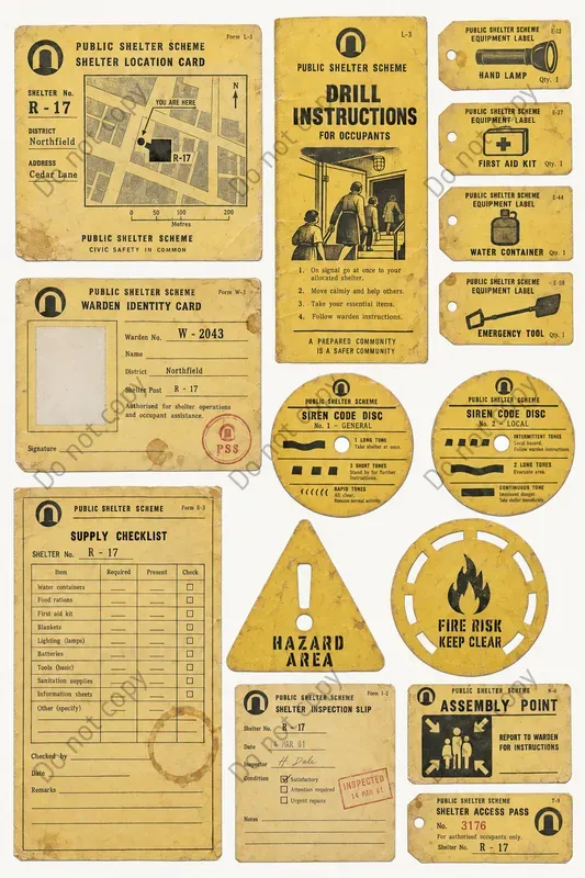 Cold War Civil Defence Ephemera
