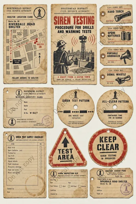 Cold War Civil Defence Ephemera