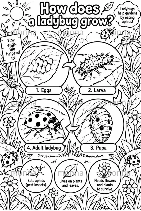 Life Cycle Coloring Journeys