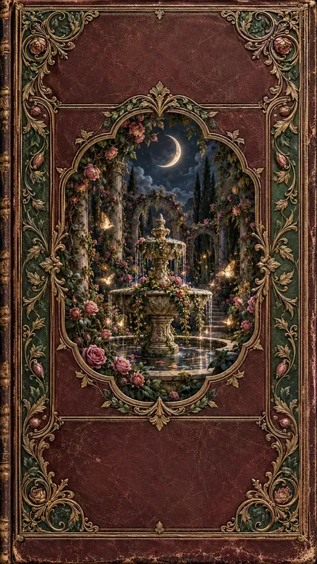 Stylized Fantasy Embossed Book Covers