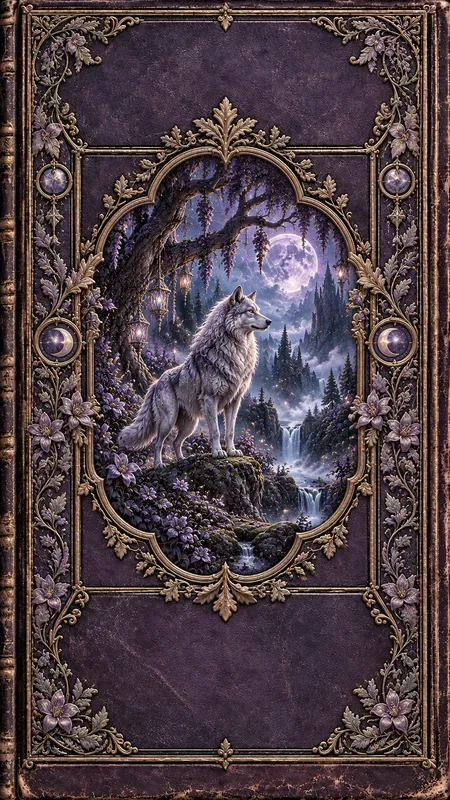 Stylized Fantasy Embossed Book Covers