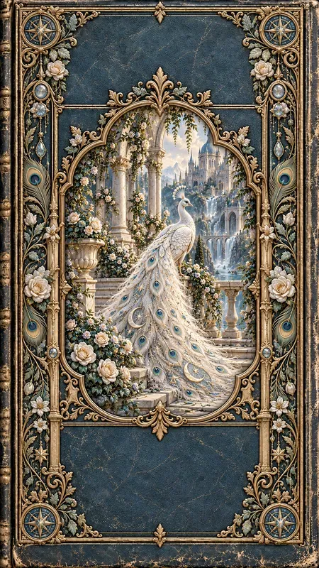 Stylized Fantasy Embossed Book Covers