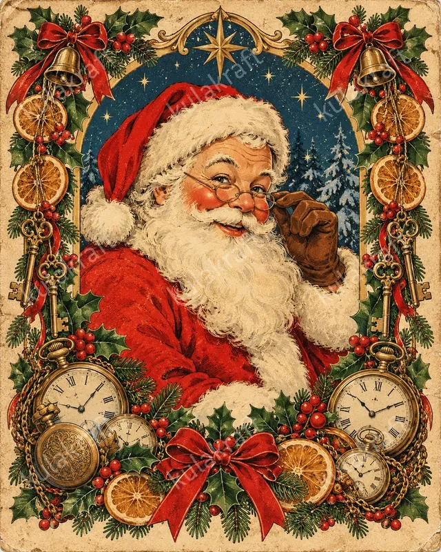 Vintage Christmas Journal Cover Designs