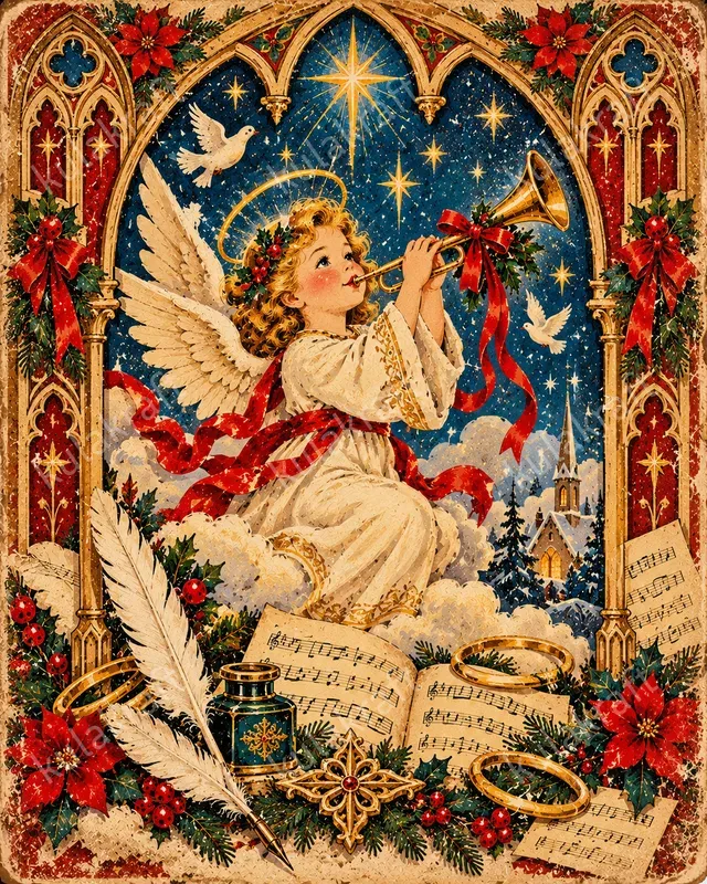 Vintage Christmas Journal Cover Designs