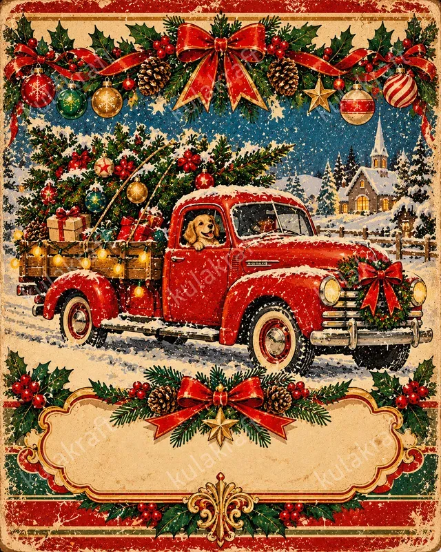 Vintage Christmas Journal Cover Designs