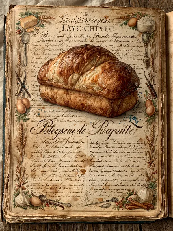 Vintage French Recipe Journal Pages