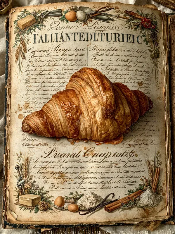 Vintage French Recipe Journal Pages