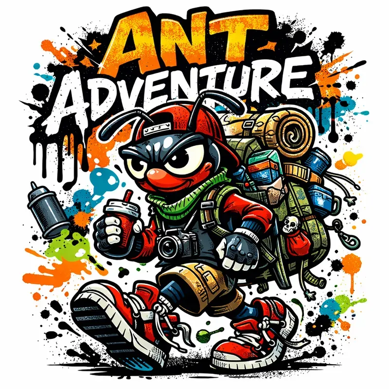 Urban Graffiti Character Tshirt Packs