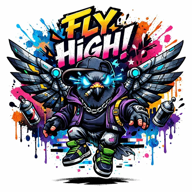 Urban Graffiti Character Tshirt Packs