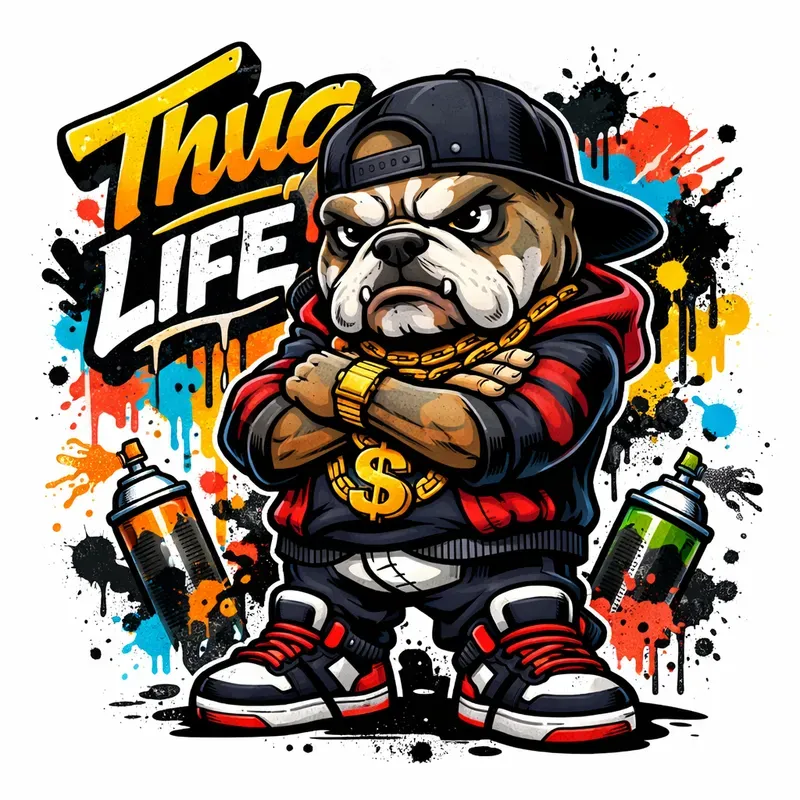 Urban Graffiti Character Tshirt Packs