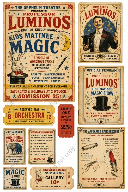 Magic Show Vintage Ephemera