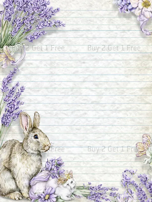 Summer Lavender Cake Plain Papers